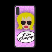 Coque  Iphone X PREMIUM Miss Champagne Blonde