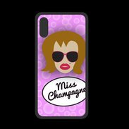 Coque  Iphone X PREMIUM Miss Champagne Rousse