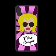 Coque  Iphone X PREMIUM Miss Cougar Blonde