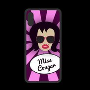 Coque  Iphone X PREMIUM Miss Cougar Brune