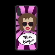 Coque  Iphone X PREMIUM Miss Cougar Chatain
