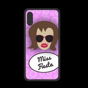Coque  Iphone X PREMIUM Miss Fiesta Chatain