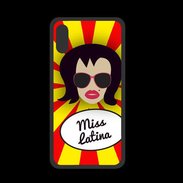 Coque  Iphone X PREMIUM Miss Latina Brune