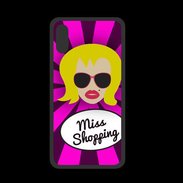 Coque  Iphone X PREMIUM Miss Shopping Blonde