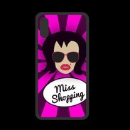 Coque  Iphone X PREMIUM Miss Shopping Brune