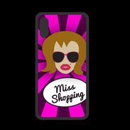 Coque  Iphone X PREMIUM Miss Shopping Rousse
