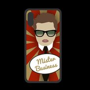 Coque  Iphone X PREMIUM Mister Business Chatain