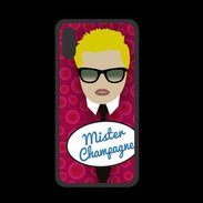 Coque  Iphone X PREMIUM Mister Champagne Blond