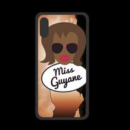 Coque  Iphone X PREMIUM Miss Guyane Black