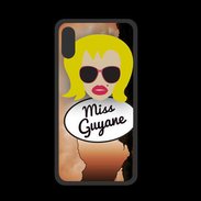 Coque  Iphone X PREMIUM Miss Guyane Blonde