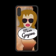 Coque  Iphone X PREMIUM Miss Guyane Rousse