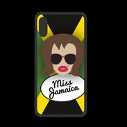 Coque  Iphone X PREMIUM Miss Jamaica Chatain