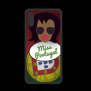 Coque  Iphone X PREMIUM Miss Portugal Black