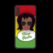 Coque  Iphone X PREMIUM Miss Rasta Black