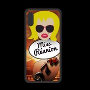 Coque  Iphone X PREMIUM Miss Réunion Blonde