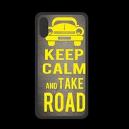 Coque  Iphone X PREMIUM Keep Calm and Take o road 2 Gris