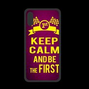 Coque  Iphone X PREMIUM Keep Calm and Be the First Rose