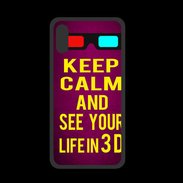 Coque  Iphone X PREMIUM Keep Calm and See your life 3D Rose
