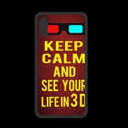 Coque  Iphone X PREMIUM Keep Calm and See your life 3D Rouge