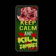 Coque  Iphone X PREMIUM Keep Calm and Kill Zombies Vert