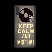 Coque  Iphone X PREMIUM Keep calm and Mix That Gris