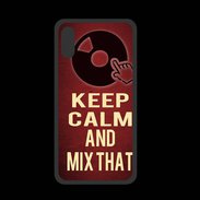Coque  Iphone X PREMIUM Keep Calm and Mix That Rouge