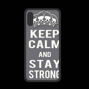 Coque  Iphone X PREMIUM Keep Calm and Stay strong Gris