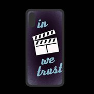 Coque  Iphone X PREMIUM In Ciné We trust Bleu ZG