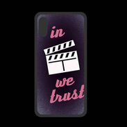 Coque  Iphone X PREMIUM In Ciné We Trust Rouge ZG
