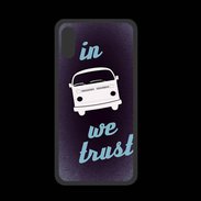Coque  Iphone X PREMIUM In Combi We trust Bleu ZG