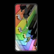 Coque  Huawei MATE 10 PRO PREMIUM Rainbow piano