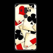 Coque  Huawei MATE 10 PRO PREMIUM Carte de poker vintage 50