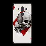 Coque  Huawei MATE 10 PRO PREMIUM Carte Tête de mort Carreau