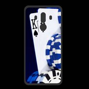 Coque  Huawei MATE 10 PRO PREMIUM Poker bleu et noir