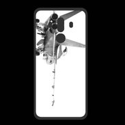 Coque  Huawei MATE 10 PRO PREMIUM Avion de chasse F18 en noir et blanc