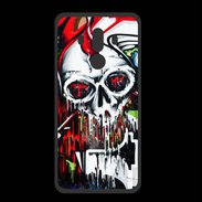 Coque  Huawei MATE 10 PRO PREMIUM Tête de mort Graffiti couleur
