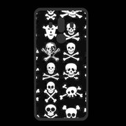 Coque  Huawei MATE 10 PRO PREMIUM Crâne en folie sur fond noir