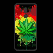 Coque  Huawei MATE 10 PRO PREMIUM Feuille de cannabis et cœur Rasta