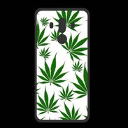Coque  Huawei MATE 10 PRO PREMIUM Feuille de cannabis sur fond blanc