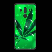 Coque  Huawei MATE 10 PRO PREMIUM Cannabis Effet bulle verte