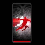 Coque  Huawei MATE 10 PRO PREMIUM Illustration Handball en noir et rouge