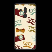 Coque  Huawei MATE 10 PRO PREMIUM Moustache lunette et chapeau