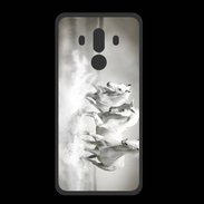 Coque  Huawei MATE 10 PRO PREMIUM Chevaux blancs
