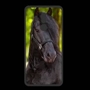Coque  Huawei MATE 10 PRO PREMIUM Portrait de cheval noir 10