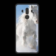 Coque  Huawei MATE 10 PRO PREMIUM Cheval blanc dans la neige 2