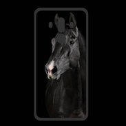 Coque  Huawei MATE 10 PRO PREMIUM Cheval noir