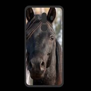 Coque  Huawei MATE 10 PRO PREMIUM Tête de cheval noir