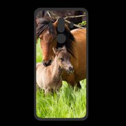Coque  Huawei MATE 10 PRO PREMIUM Cheval et poulain
