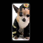 Coque  Huawei MATE 10 PRO PREMIUM Chihuahua pompiers