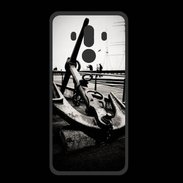 Coque  Huawei MATE 10 PRO PREMIUM Ancre en noir et blanc